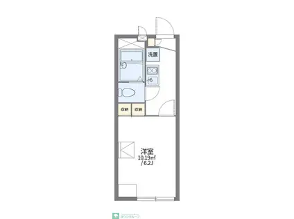 レオパレスVIALACTEA(1K/1階)の間取り写真