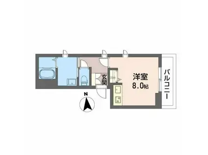 シャーメゾンNOAHS ARK(ワンルーム/2階)の間取り写真