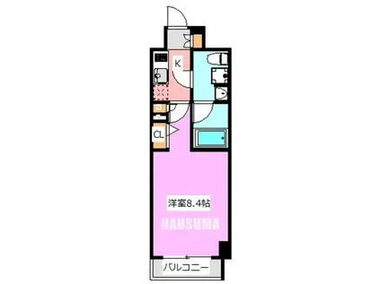 レアライズ巣鴨(1K/6階)の間取り写真