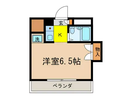 コーポ山下(1K/3階)の間取り写真