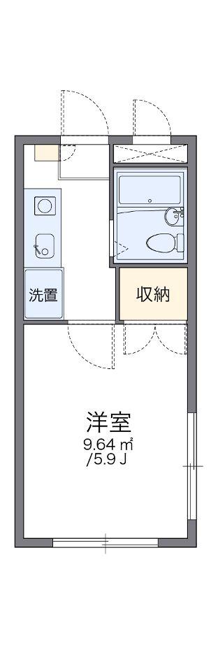 レオパレス新宿(1K/2階)の間取り写真