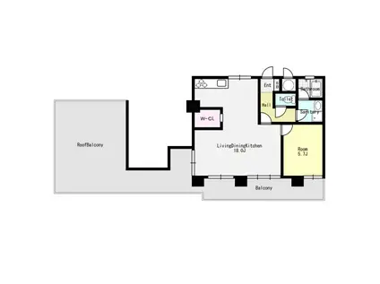 ロワールマンションアール春日(1LDK/10階)の間取り写真