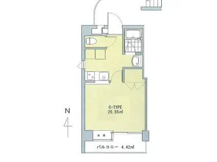 TSFLAT(ワンルーム/5階)の間取り写真