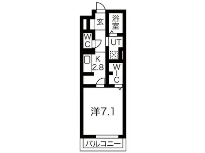 グランメゾン知立(1K/3階)の間取り写真