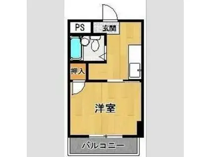 プレスト箱崎(1K/4階)の間取り写真