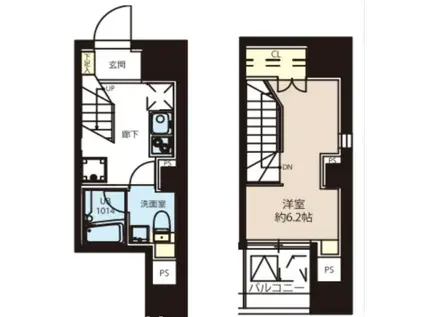 レオーネ東日本橋駅前II(1K/4階)の間取り写真