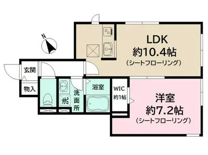 NEXT-Y(1LDK/1階)の間取り写真