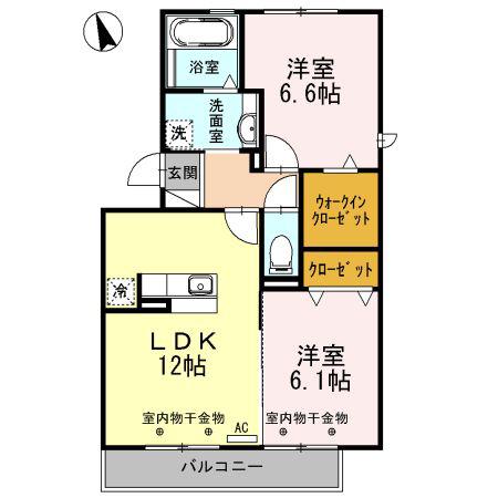 FELICECASA(2LDK/3階)の間取り写真