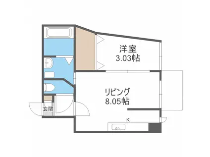 アネトス2番館(1LDK/1階)の間取り写真