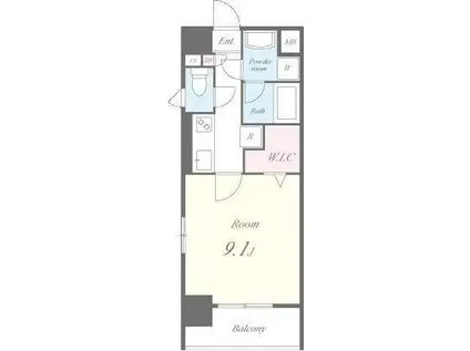 ロイヤルコート日本橋人形町(1K/4階)の間取り写真