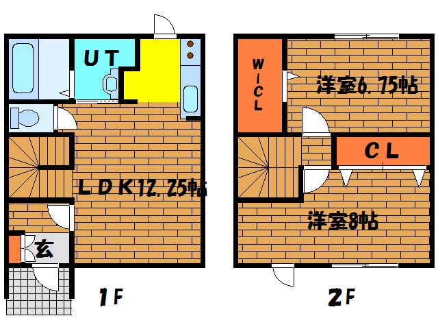 PRIMEMAISON1号館(2LDK/1階)の間取り写真