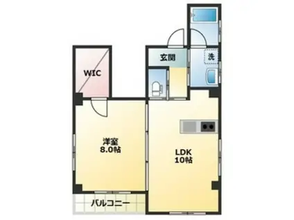 AXISFLOW アクシスフロー(1LDK/5階)の間取り写真