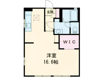 サザンビューI (ワンルーム/1階)の間取り写真