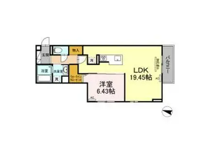 D-LUMIUS(1LDK/3階)の間取り写真