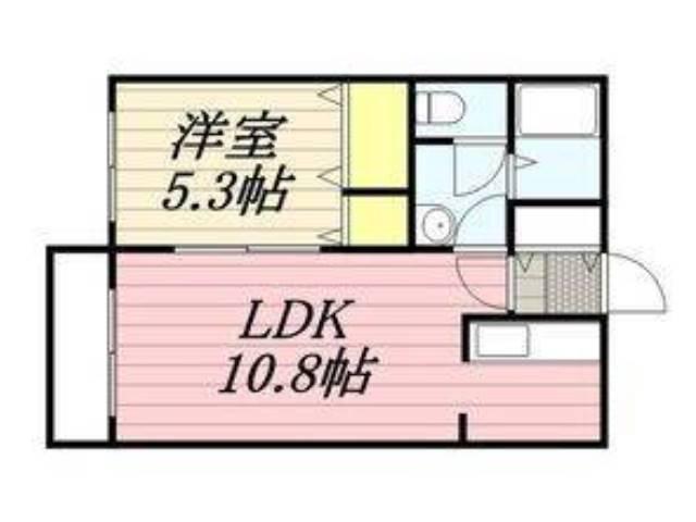 エムズ911(1LDK/3階)の間取り写真