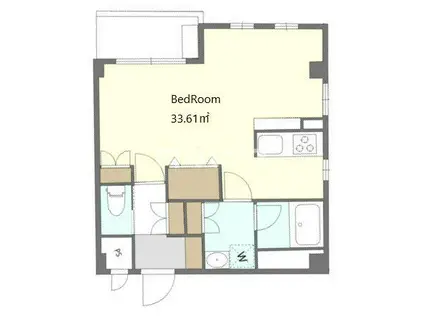 ALIVIS船橋ウエスト(1K/5階)の間取り写真