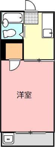 ハイツ 太田(1K/2階)の間取り写真