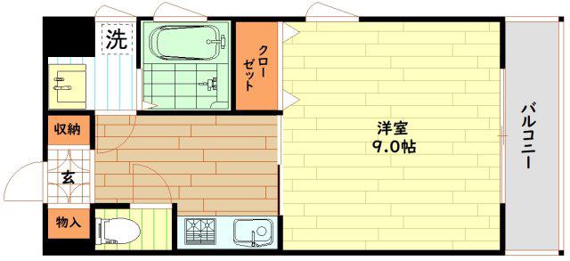 ロジュマン松原(1K/7階)の間取り写真