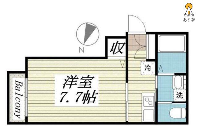LE GRAND横浜南(1K/3階)の間取り写真