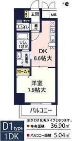 アーバネス淀川(1DK/10階)の間取り写真