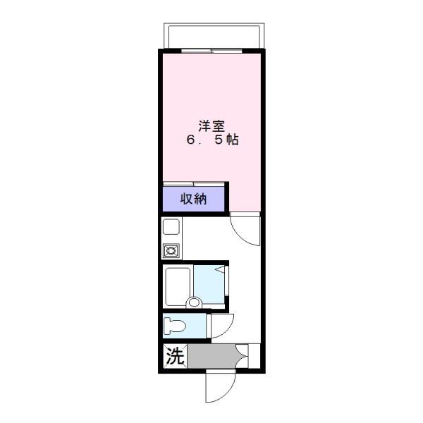 エスパスィオ(1K/2階)の間取り写真