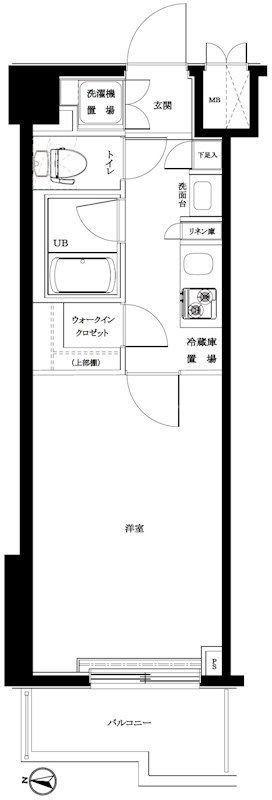ルーブル板橋区役所前(1K/8階)の間取り写真