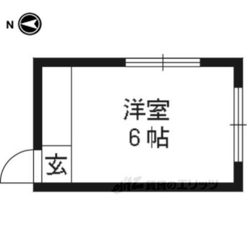 MICCHE鞍馬口(ワンルーム/1階)の間取り写真