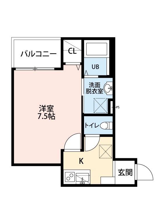 仙台市地下鉄東西線 薬師堂駅(宮城) 徒歩9分 3階建 築5年(1K/2階)の間取り写真