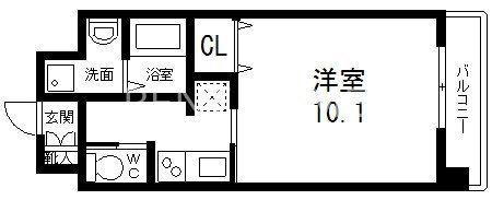FORESTGRACE深江橋II(1K/5階)の間取り写真