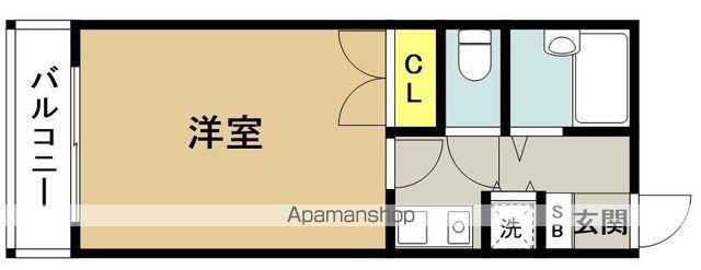 フォルム宮崎駅南(1K/6階)の間取り写真