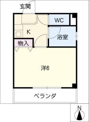レミュー新瑞(1K/3階)の間取り写真