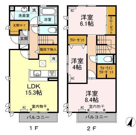 シンフォニーNO(3LDK/2階)の間取り写真