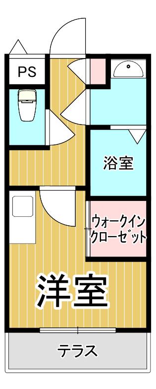 ルミネ甲東園(ワンルーム/1階)の間取り写真