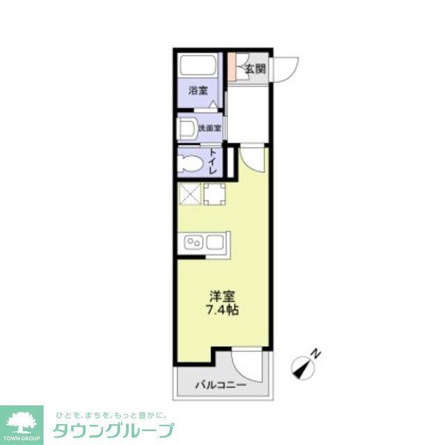 SERENITY春日(ワンルーム/3階)の間取り写真