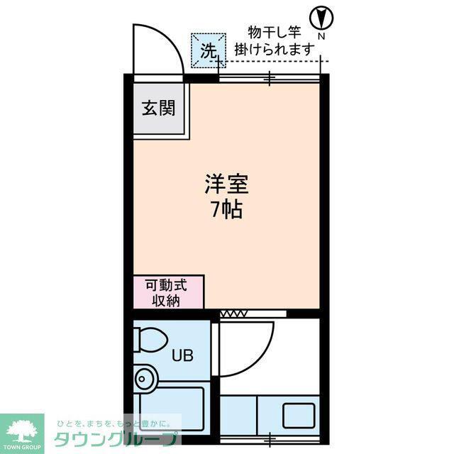 幕張レジデンス(ワンルーム/1階)の間取り写真