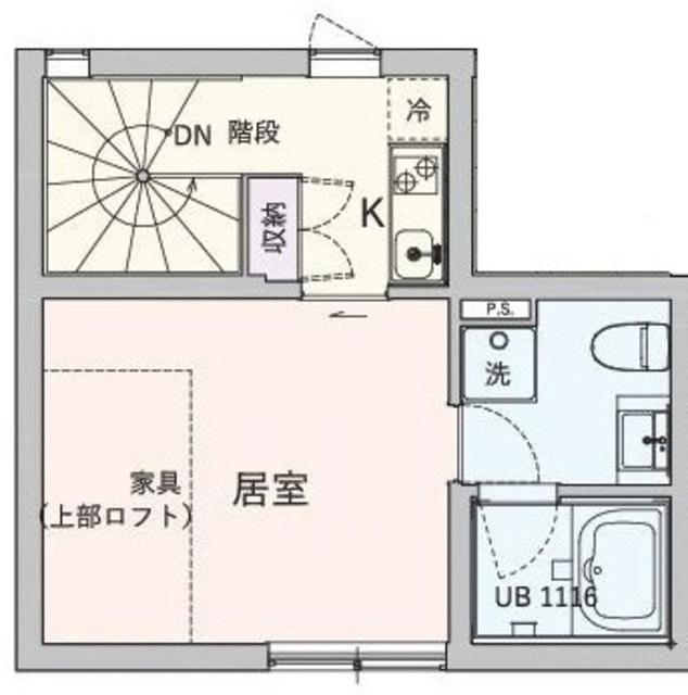 ANNEX・SHIN-EKODA(1K/2階)の間取り写真