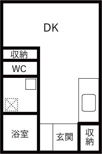 リアライズ木曽川(1DK/4階)の間取り写真