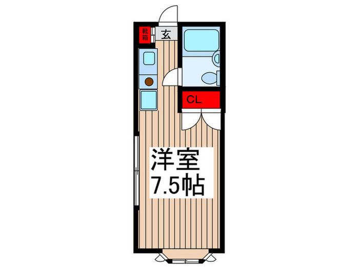 OFマンション(ワンルーム/2階)の間取り写真