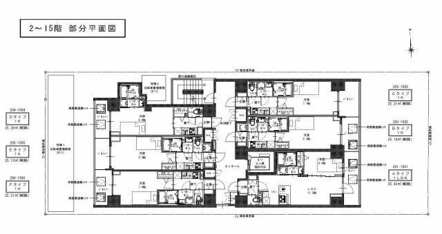 S-RESIDENCE江坂LIBLE(1K/11階)の間取り写真