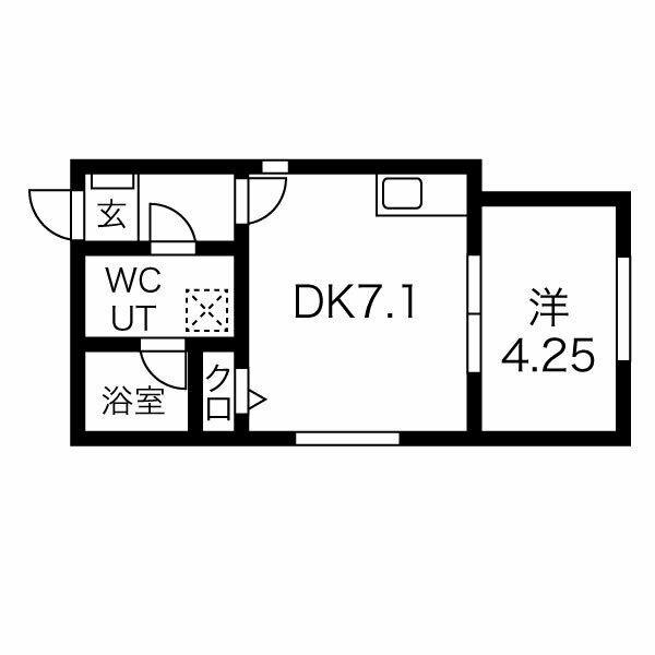 メゾン・プルミエール大同町(1DK/2階)の間取り写真