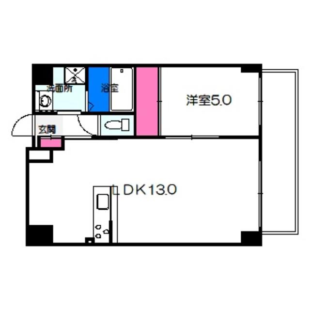 アティーナ守口(1LDK/9階)の間取り写真