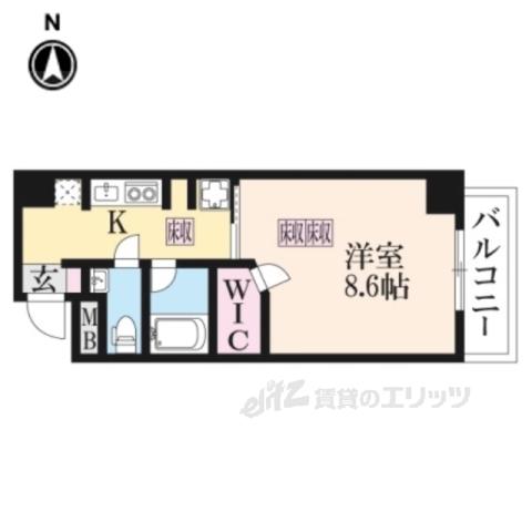 フクダ不動産新大宮マンション(1K/7階)の間取り写真