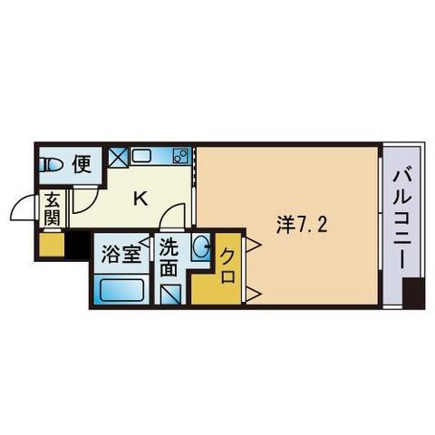 CASSIA博多南(1K/10階)の間取り写真