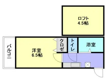 サウスビレッジ(1K/1階)の間取り写真