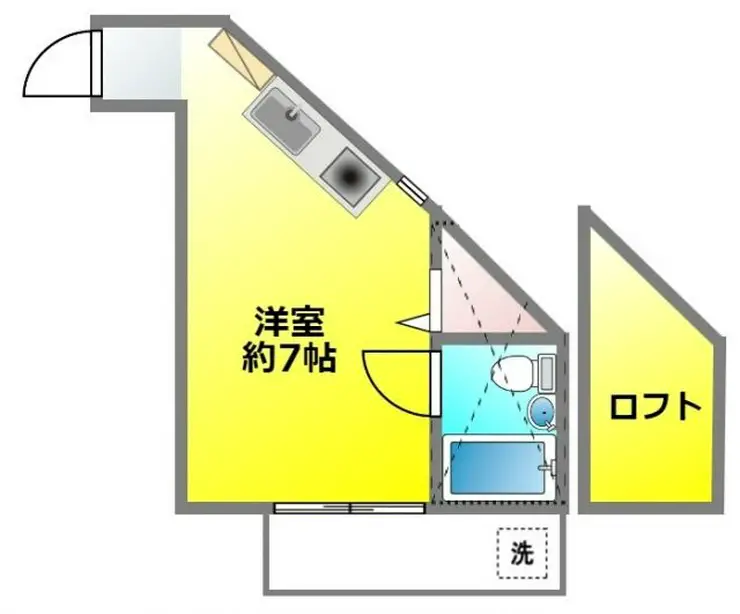 ベルハイム南ヶ丘 3階階 間取り