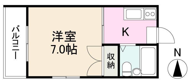 クレインスクエア(1K/3階)の間取り写真
