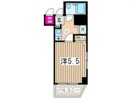横須賀中央ダイカンプラザシティ1(1K/2階)の間取り写真