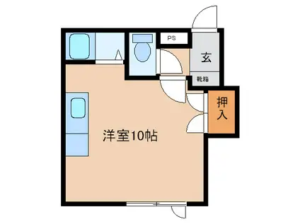 コーポラスYOSHITO(ワンルーム/1階)の間取り写真