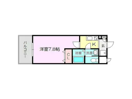 エスリード新大阪CONFORTⅠ番館(1K/9階)の間取り写真