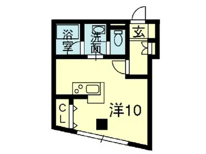 MKビル(ワンルーム/5階)の間取り写真